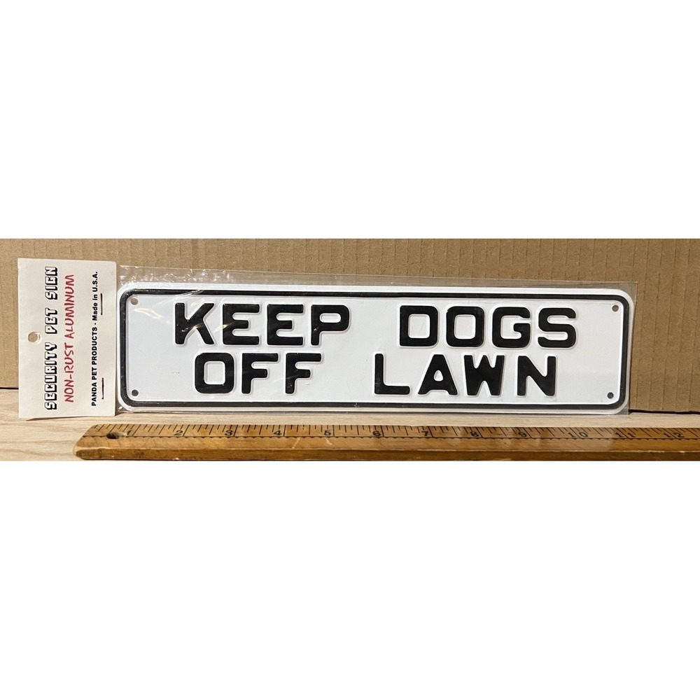 Panda Pet Products Keep Dogs Off Lawn Security Sign Non Rust Aluminum